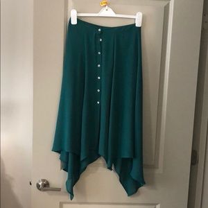 Green skirt